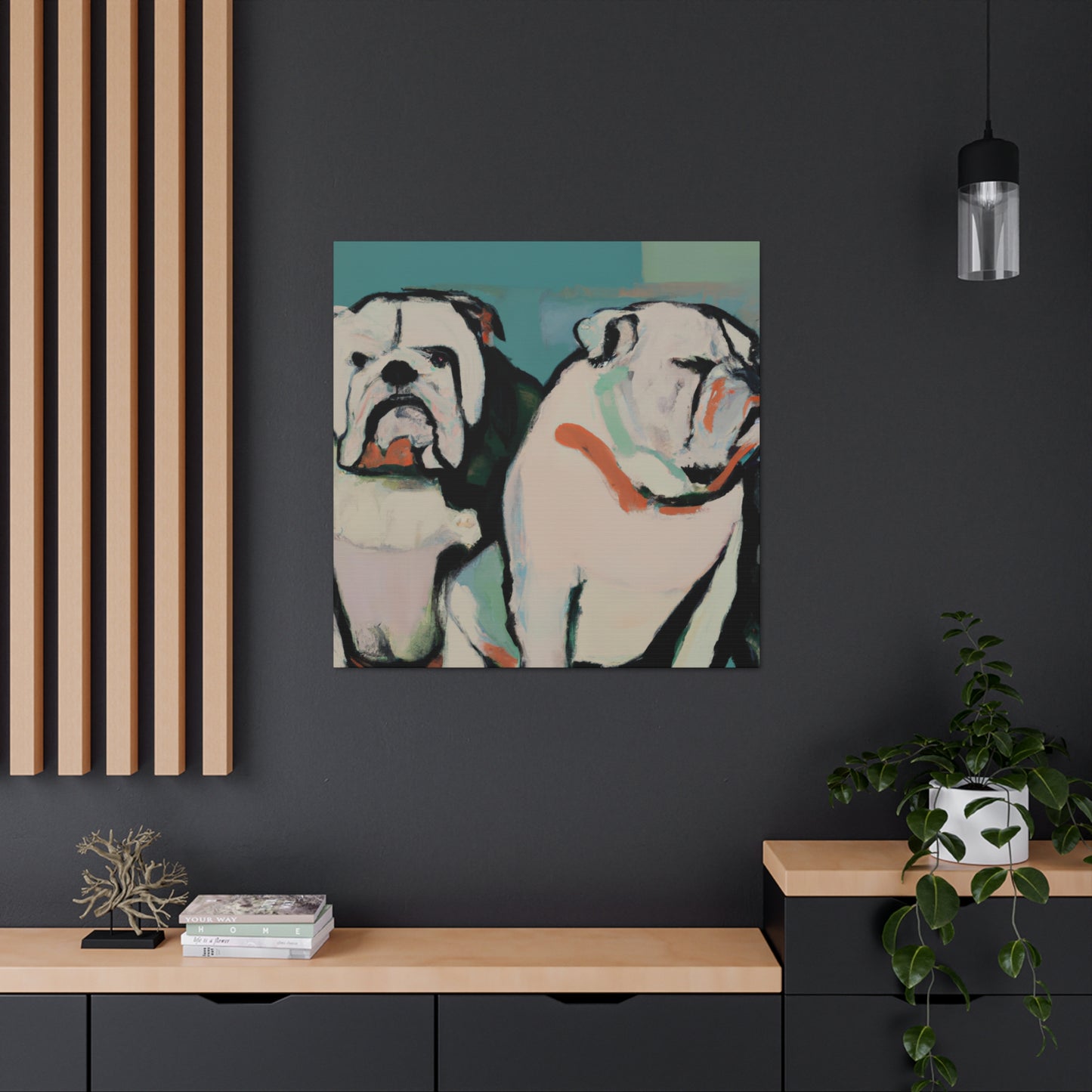 "Loyal English Bulldog' - Canvas