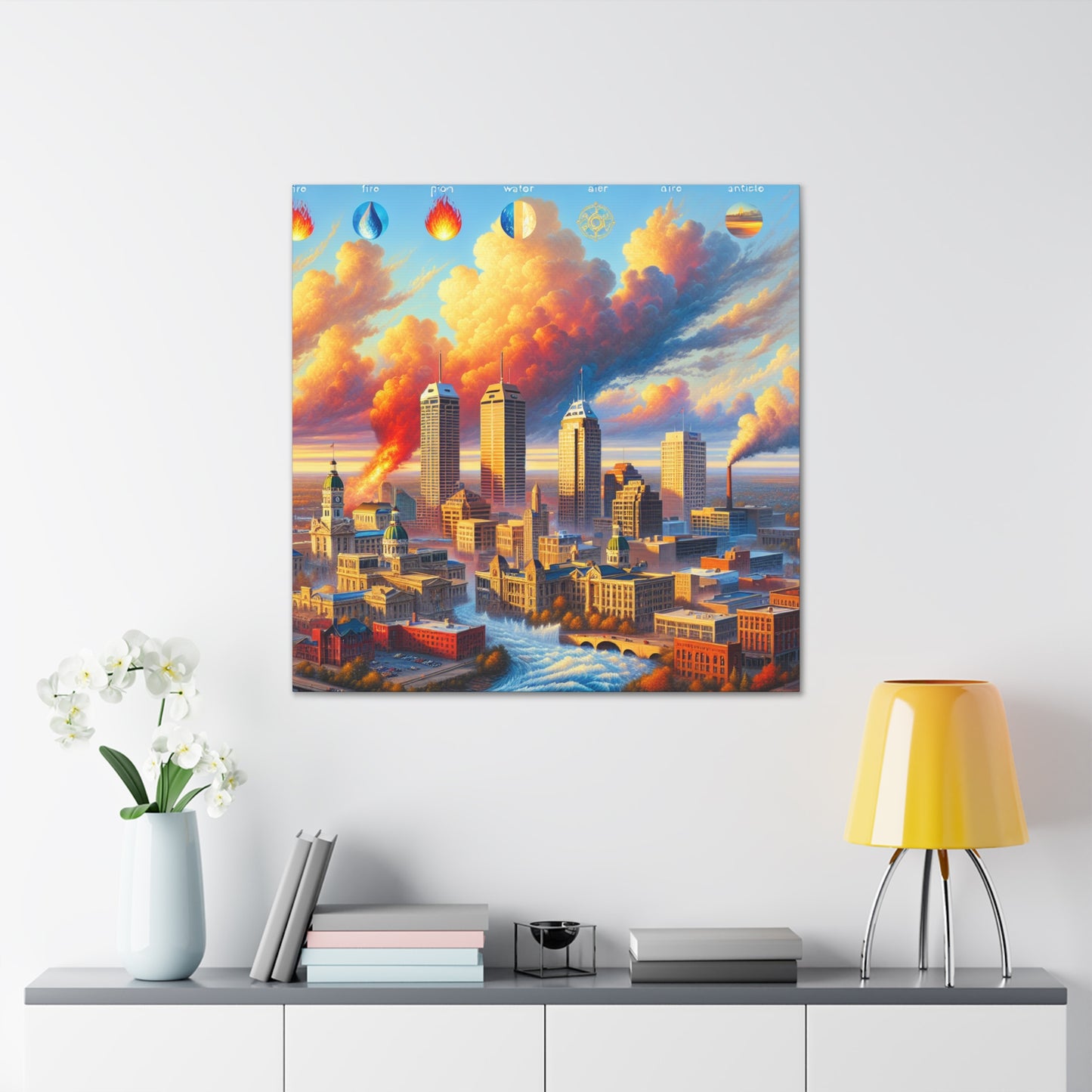 "Enchanting Indianapolis: Renaissance Reverie" - Canvas