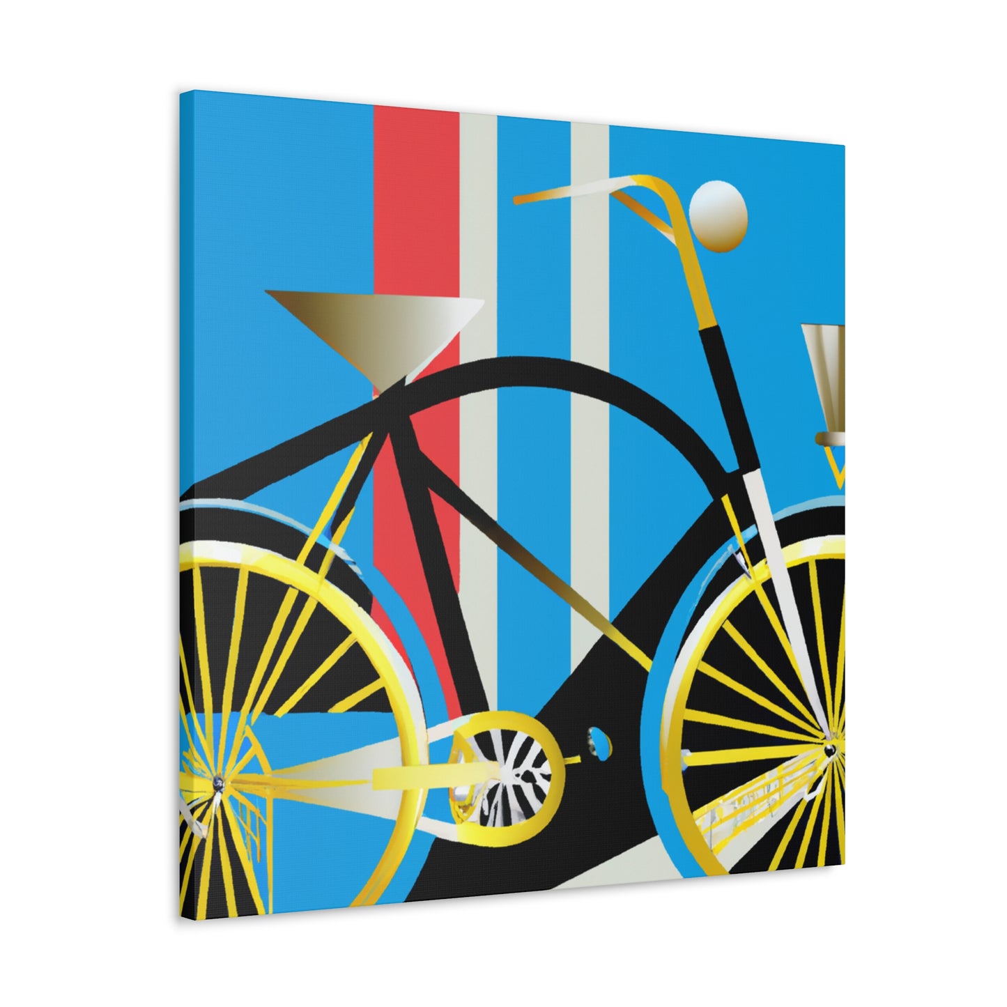 Bicycling Through Deco - Canvas