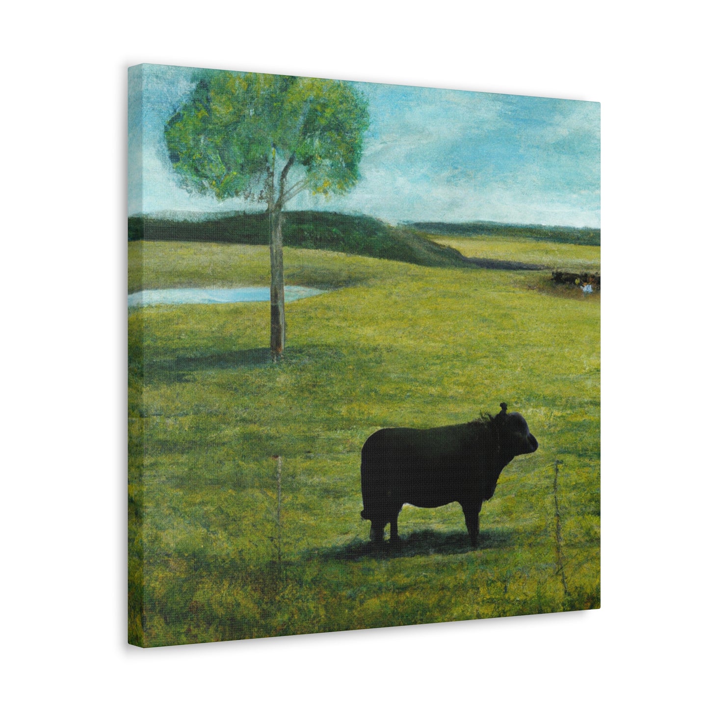 "Black Angus in Surreality" - Canvas