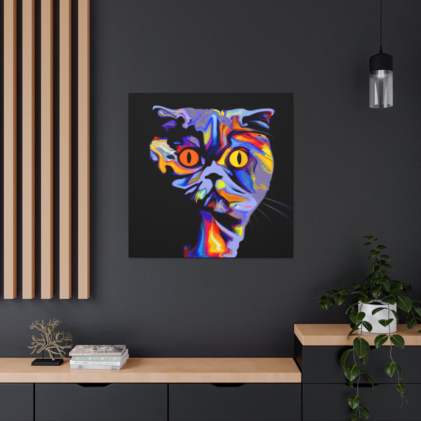 British Shorthair Deco - Canvas