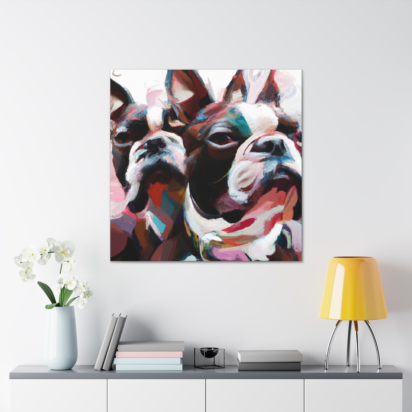 Boston Terrier Dreamscape - Canvas