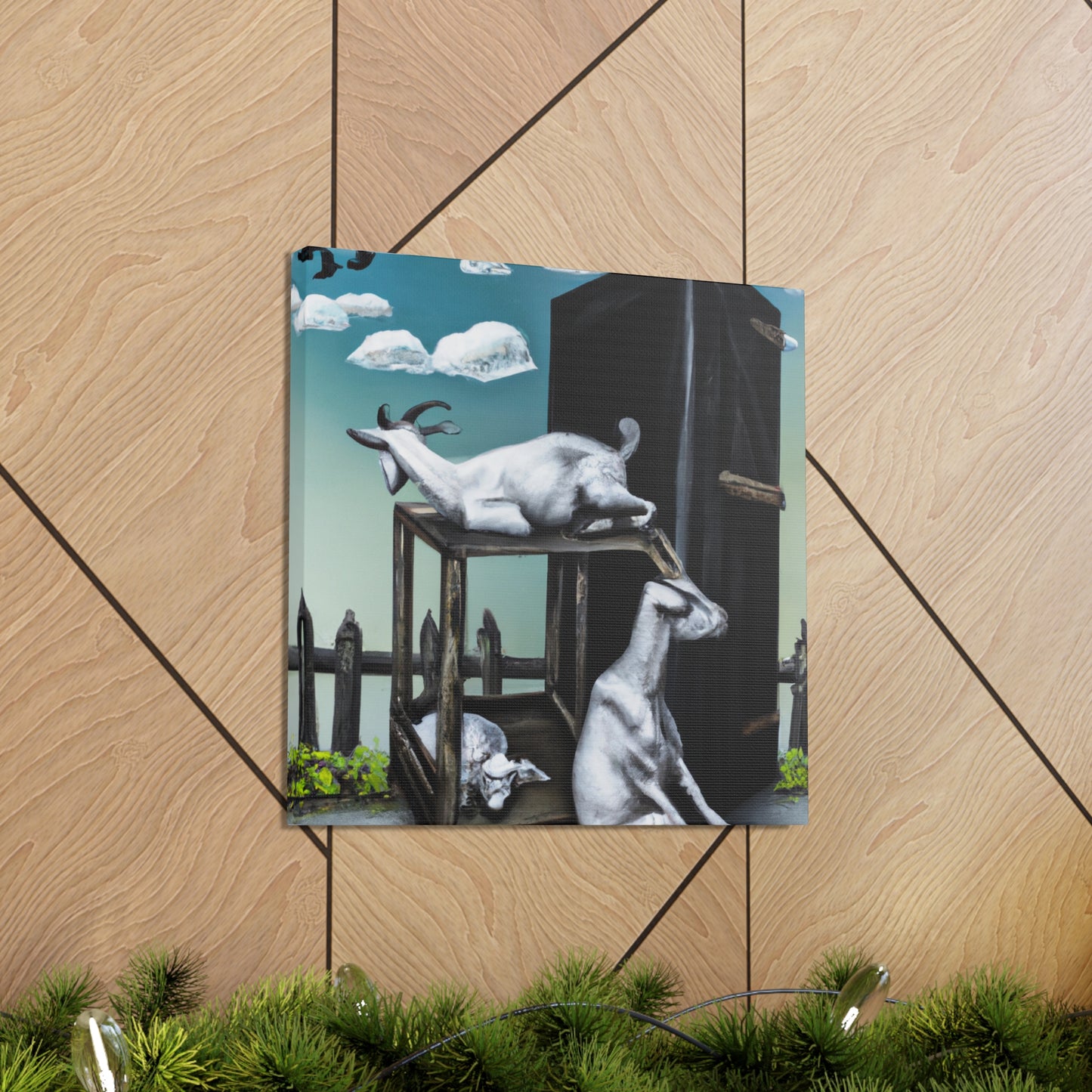 Goat's Surreal Dream - Canvas