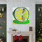 Lemon Folk Art Painting - Canvas