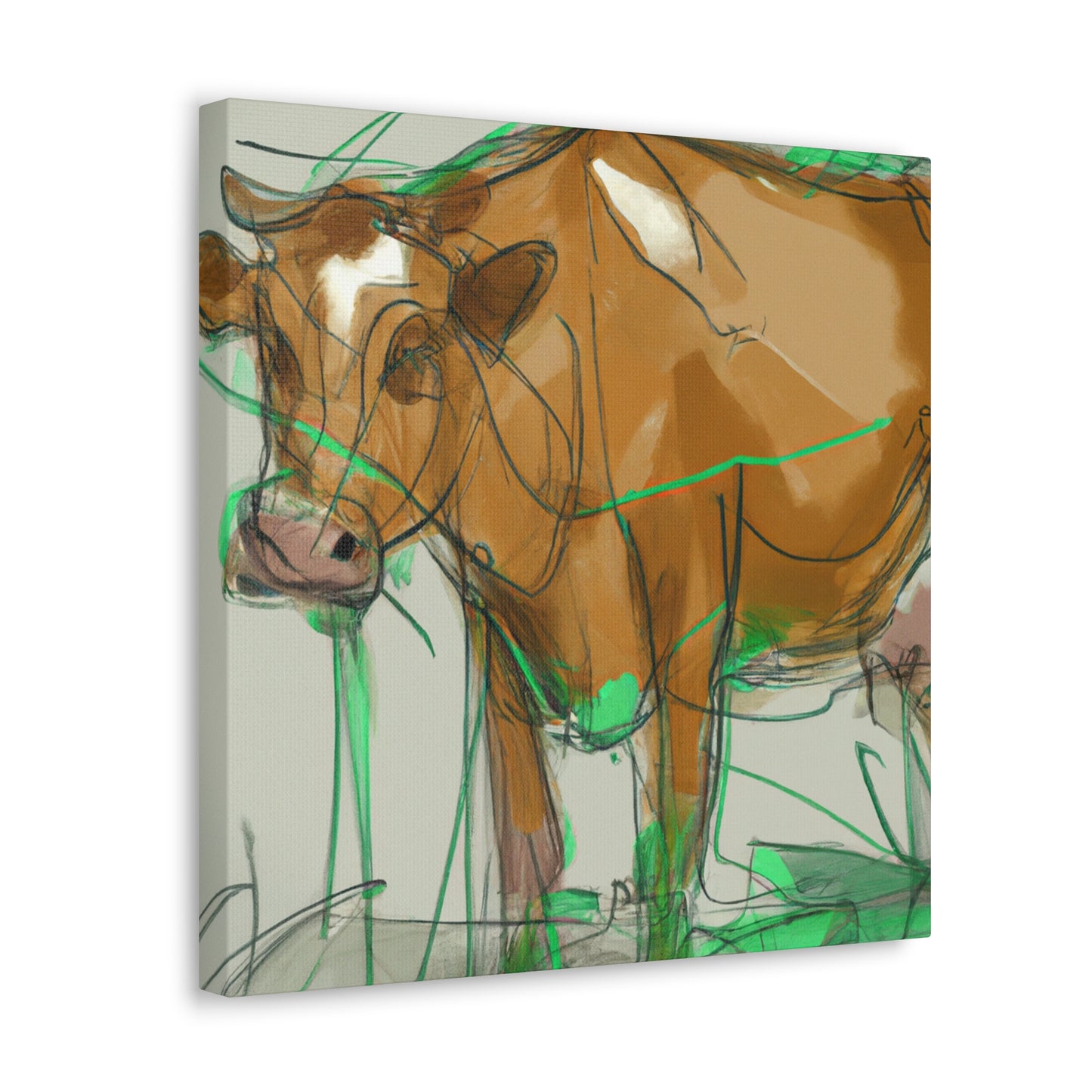 "Jersey Cow Serenity" - Canvas