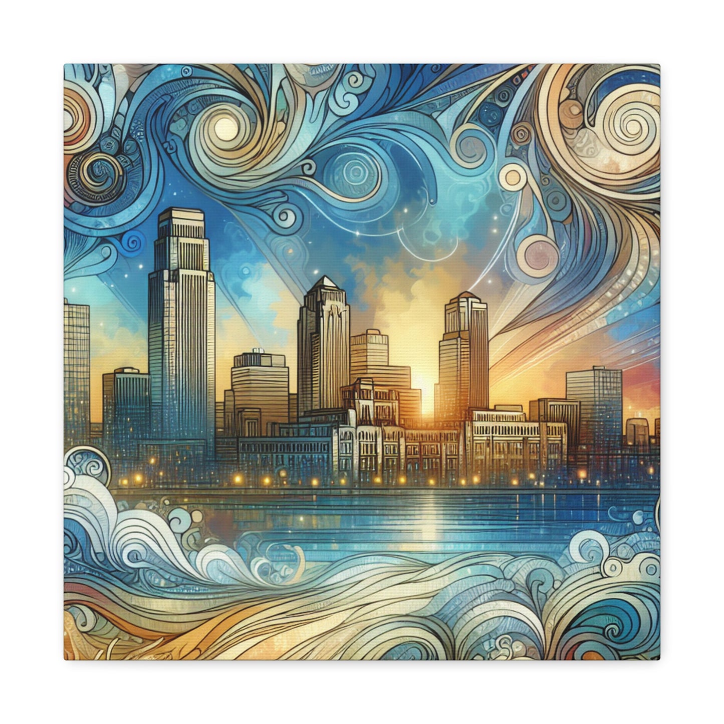 "Enchanting Omaha Serenade" - Canvas