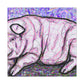 Pig in the Meadow - Canvas