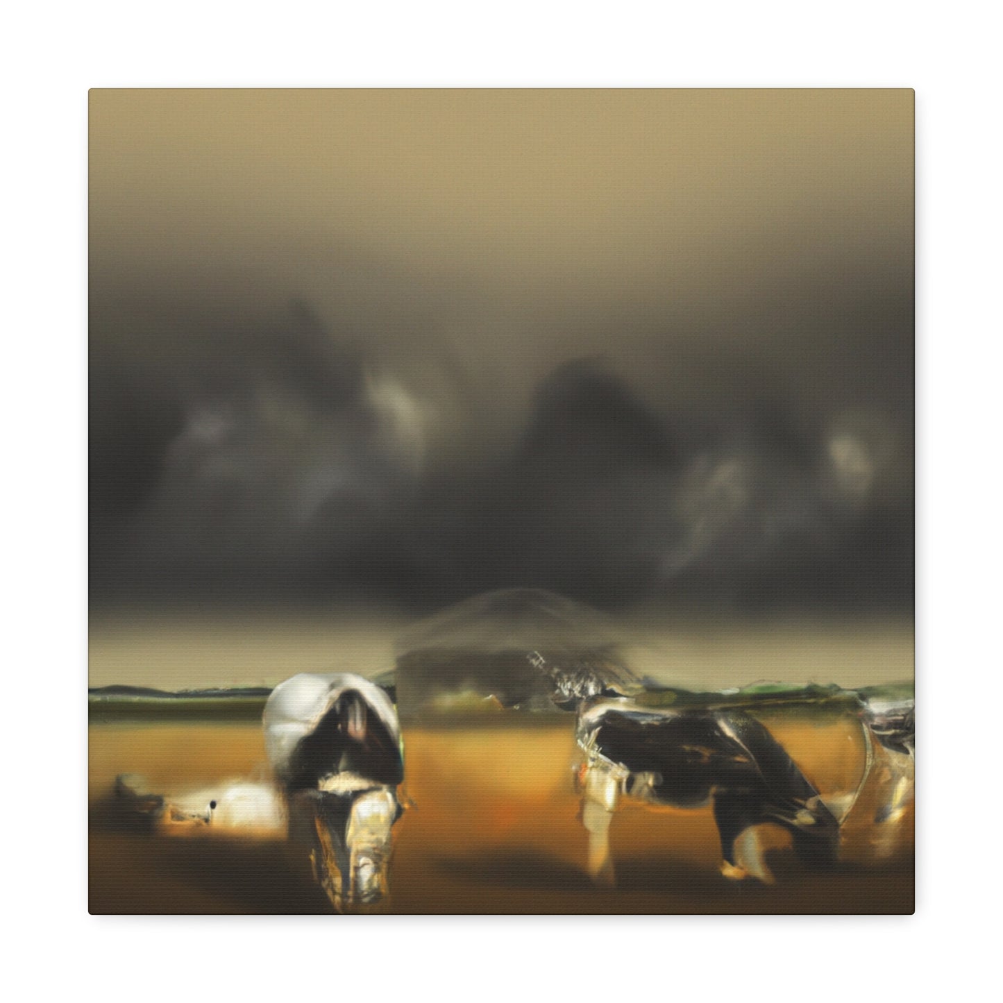 Pasture Dreaming Cow - Canvas