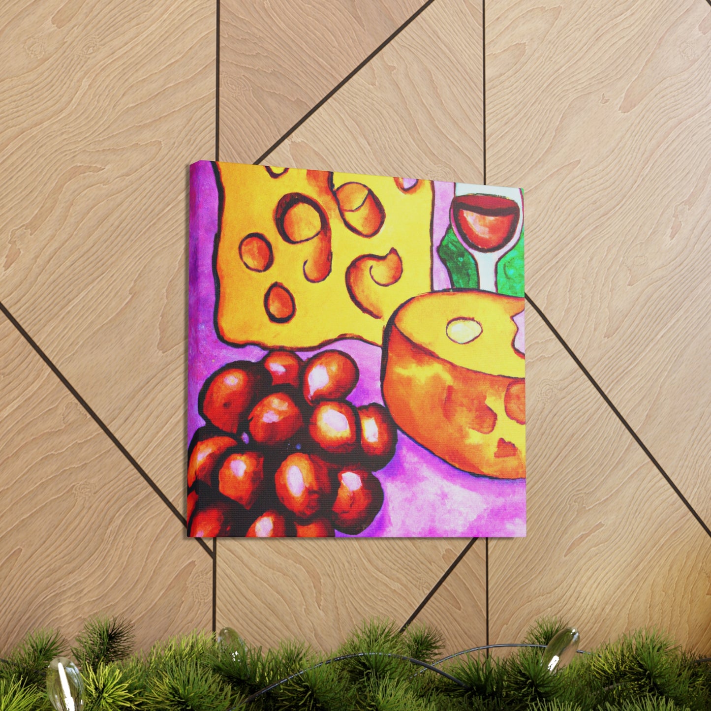 "Glorious Cheese and Grapes" - Canvas