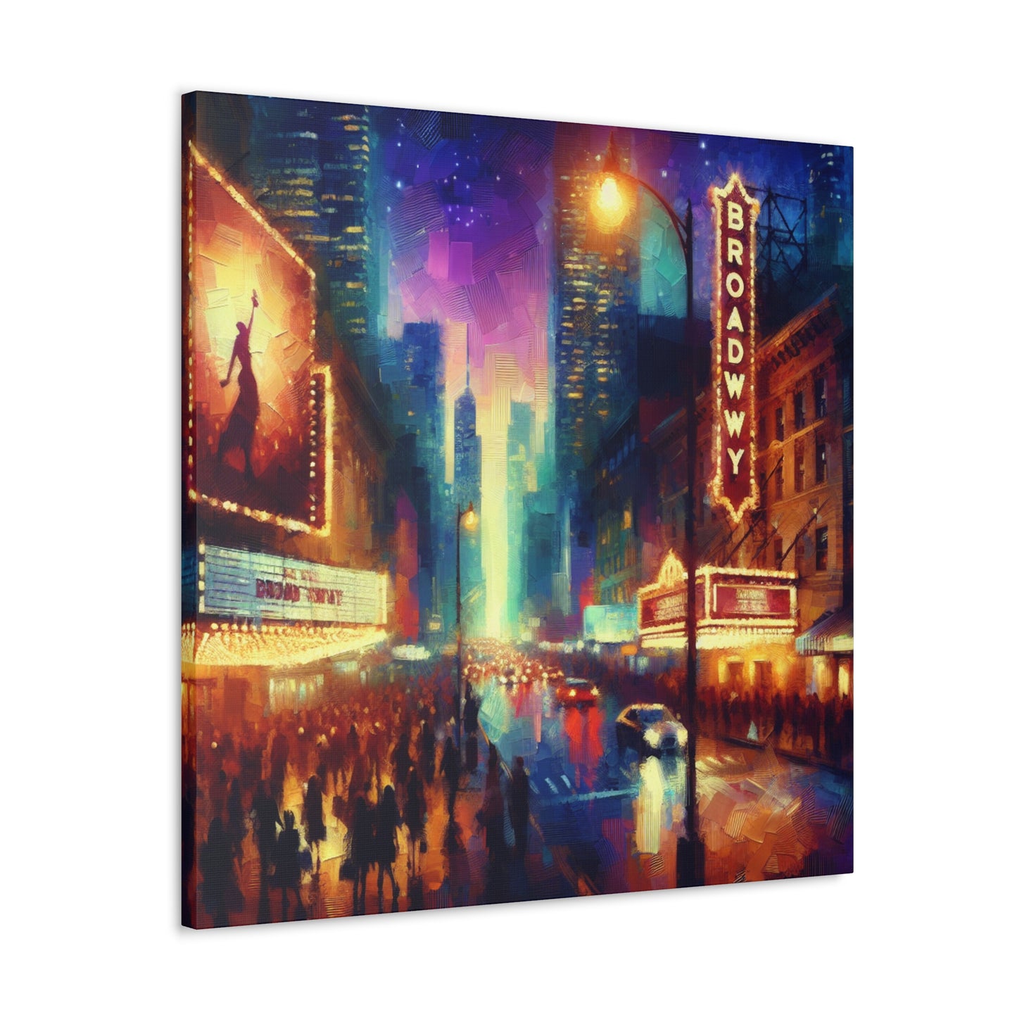 Gilded Broadway Serenade. - Canvas