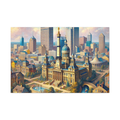 "Serene Splendor of Indianapolis" - Canvas