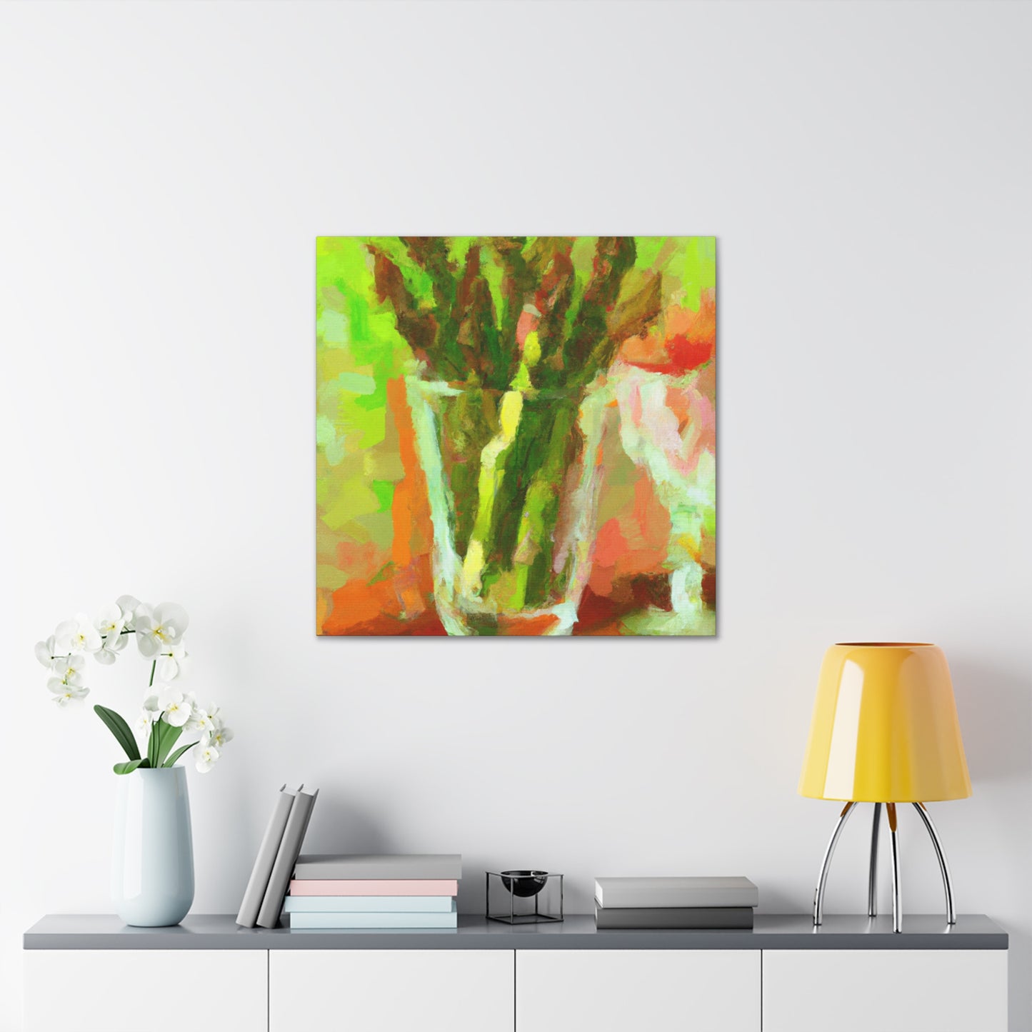 "Asparagus Impressionist Dream" - Canvas