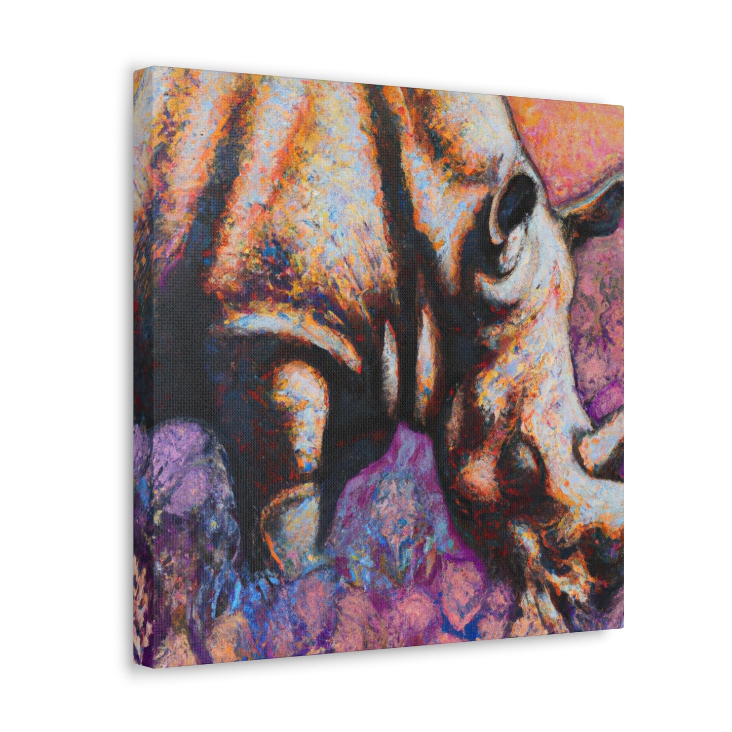 "Majestic Rhinoceros Serenity" - Canvas