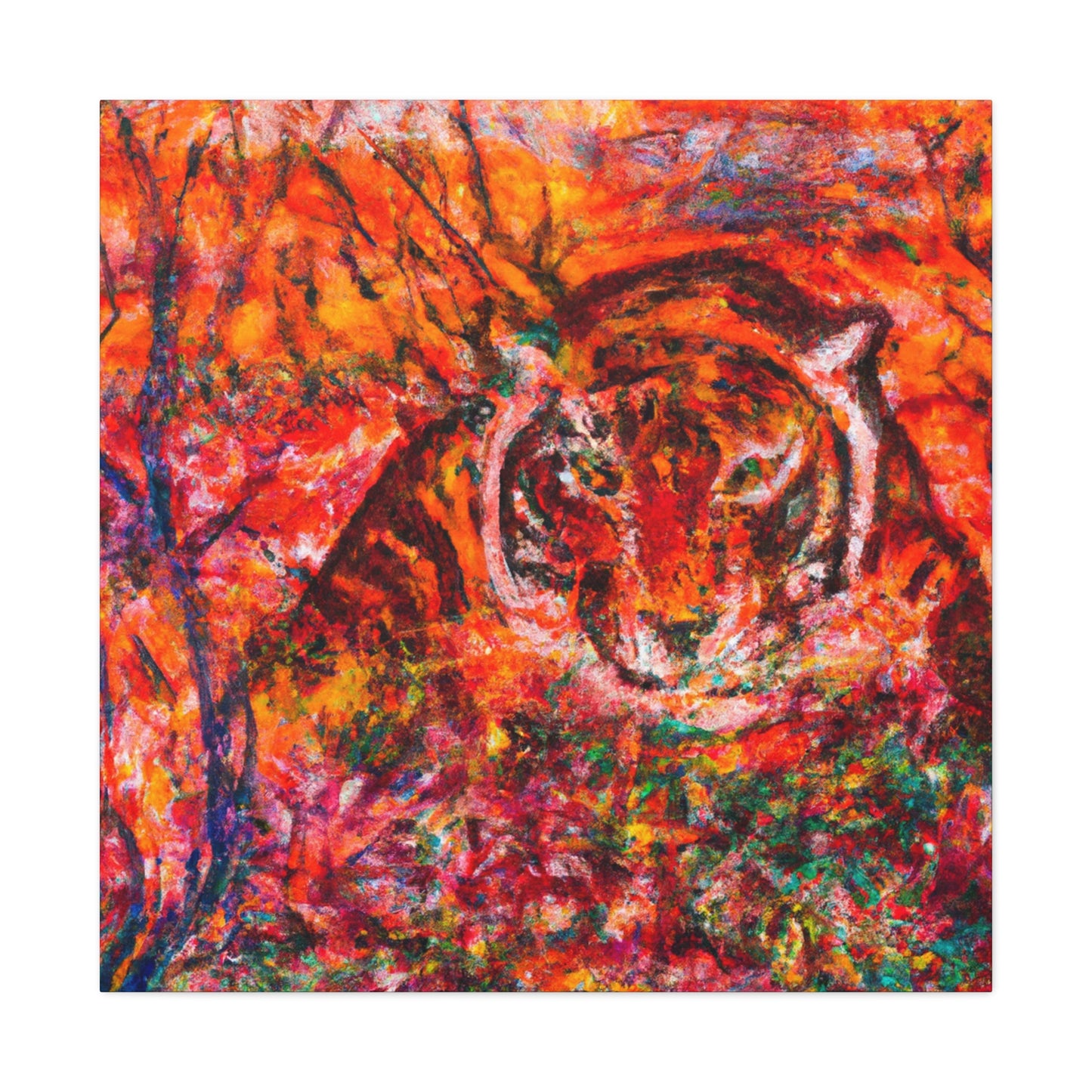 Tiger in Impressionism - Canvas