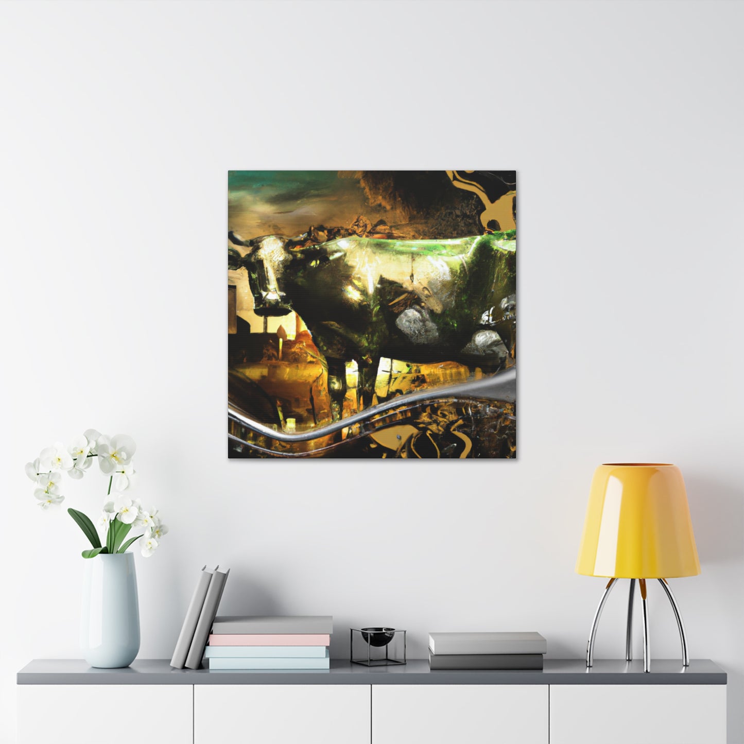 Milking the Dream Cow - Canvas