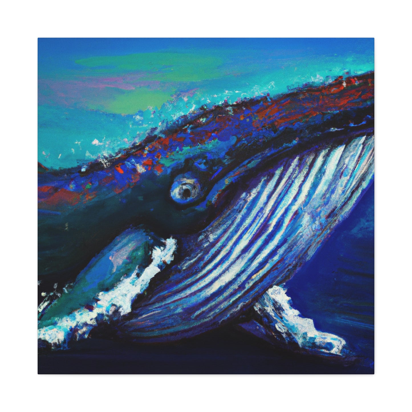 Humpback Whale Beauty. - Canvas