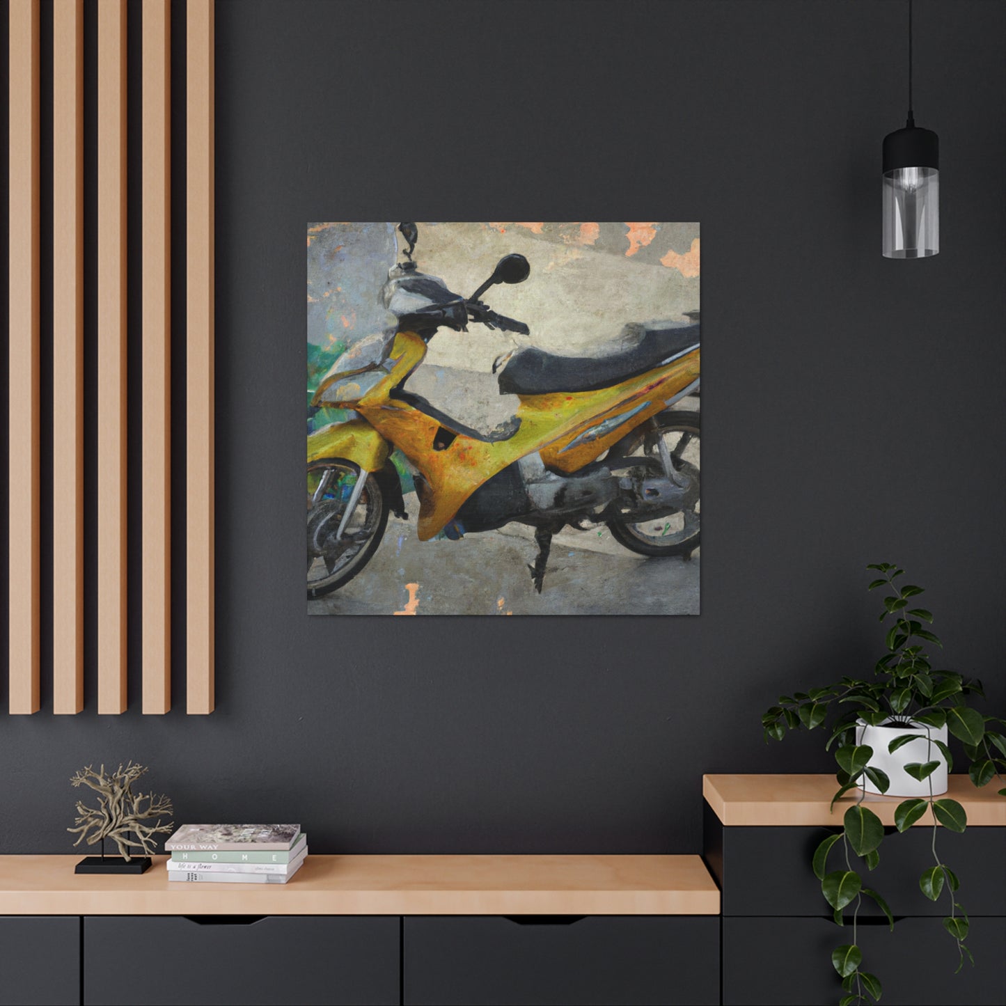 "Motorcycle Cruiser Dreamscape" - Canvas