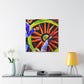 A Vibrant Wagon Wheel - Canvas