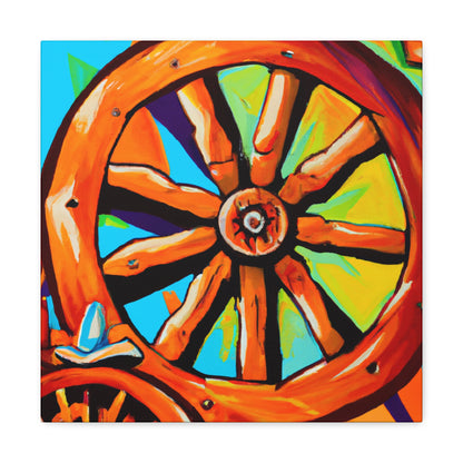 Wagon Wheel Art Deco - Canvas