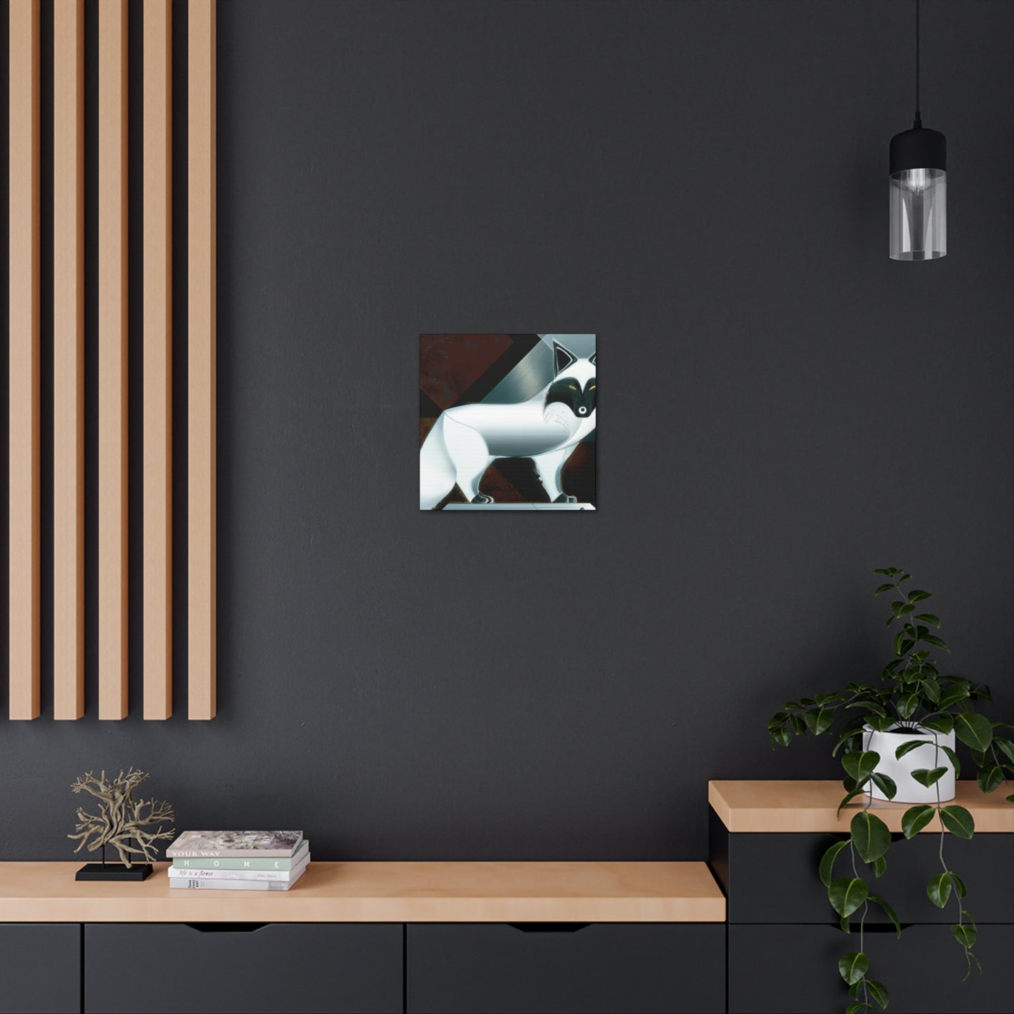 Arctic Fox Art Deco - Canvas