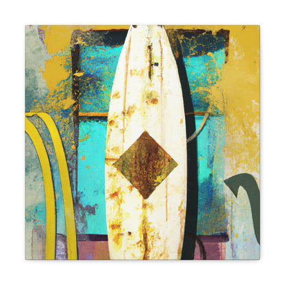 Surfing the Ocean Waves - Canvas