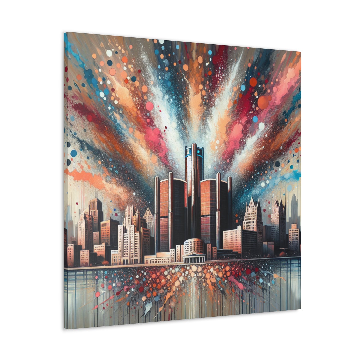 "Motor City Glows" - Canvas