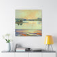 "Lake Reflection Sunset" - Canvas