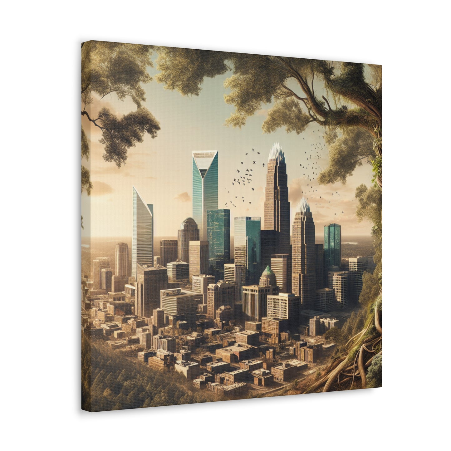 "Urban Dreams Unveiled" - Canvas