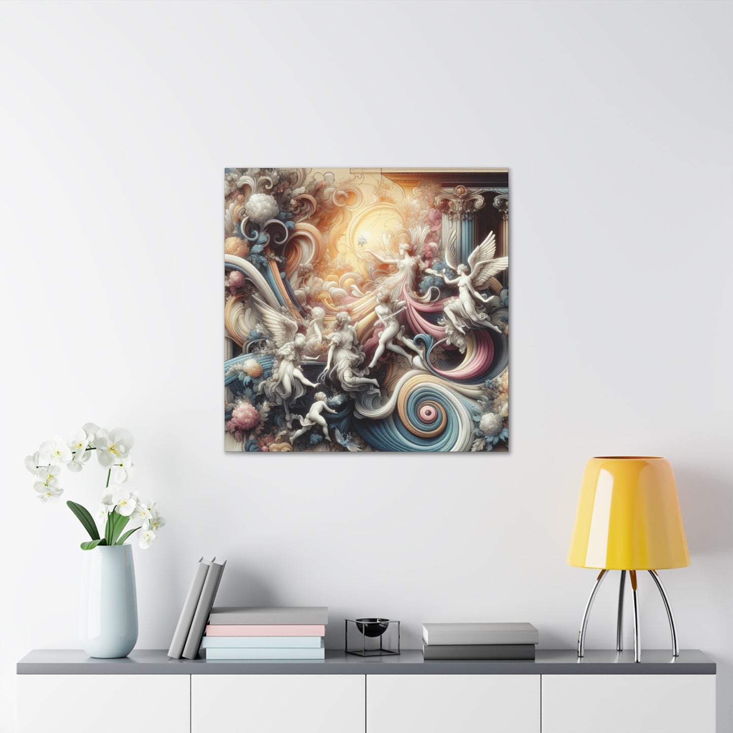 Whimsical Dance of Elegance - Canvas