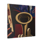 Rising Art Deco Trumpet - Canvas