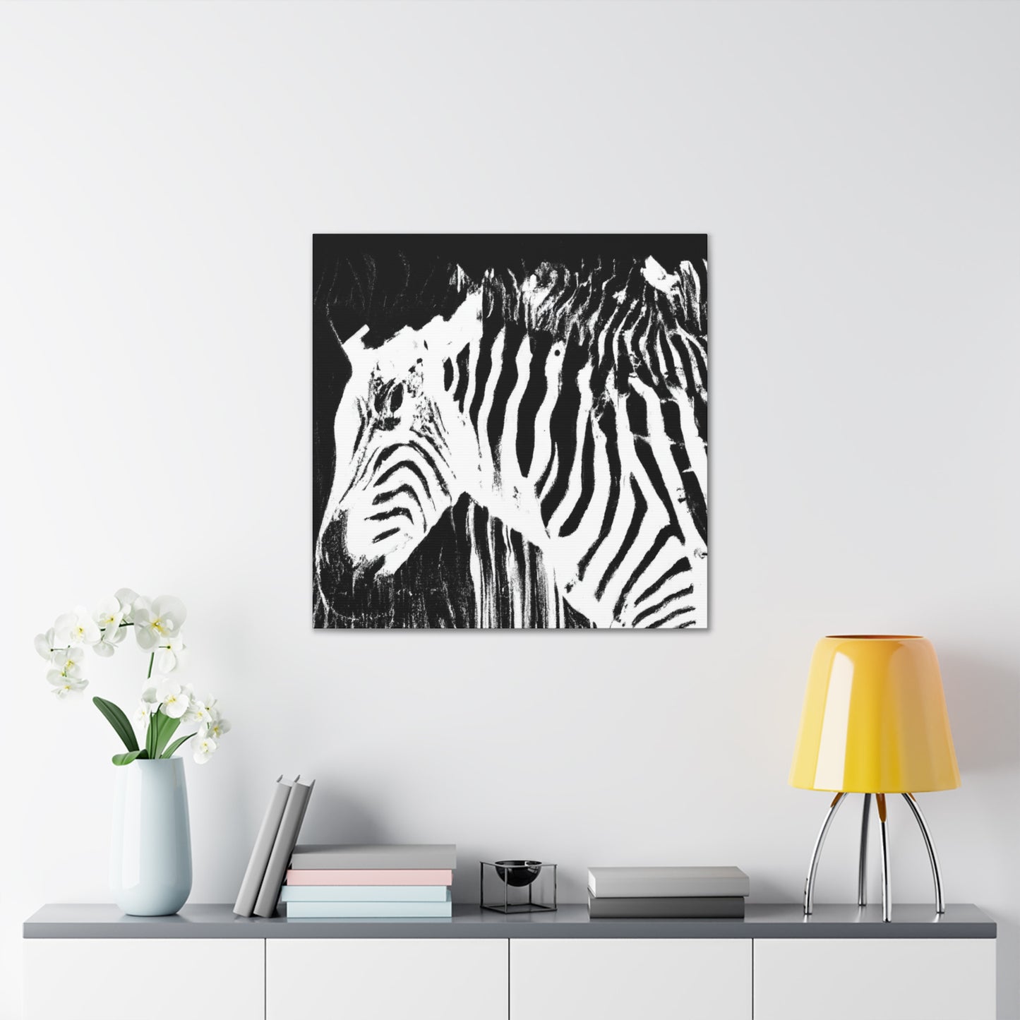 "Zebra Abstract Expressionism" - Canvas