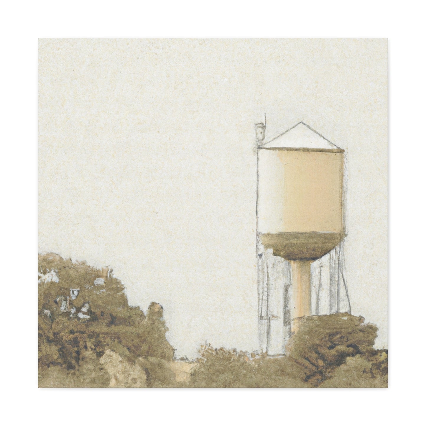 Water Tower Majestica - Canvas