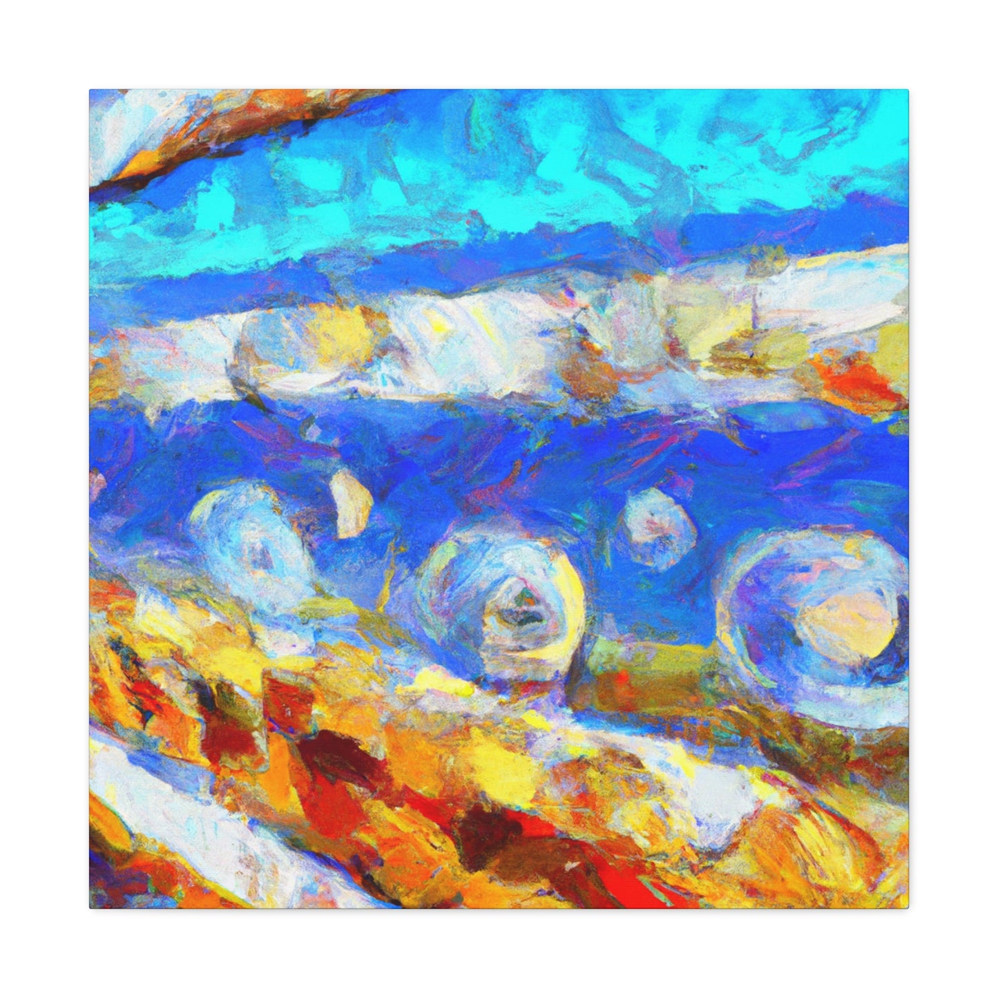 "Seawall on the Horizon" - Canvas