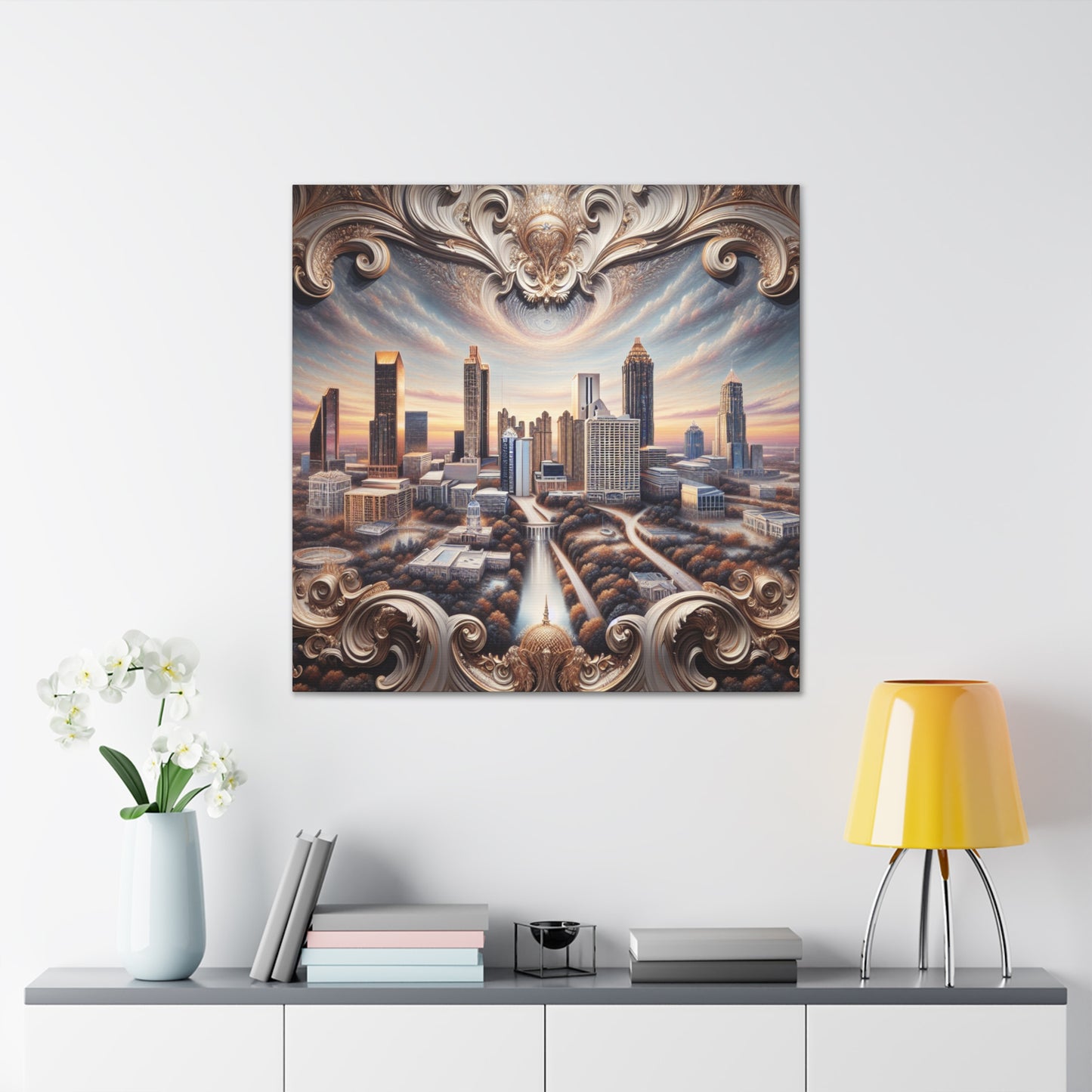 "Streetscape Symphony: Atlanta" - Canvas