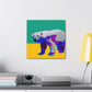 Polar Bear Pop Art - Canvas