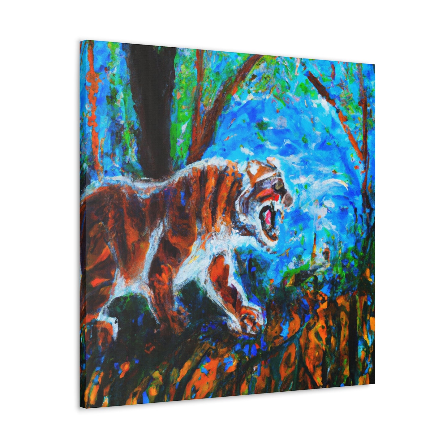 Tiger's Ferocious Roar - Canvas