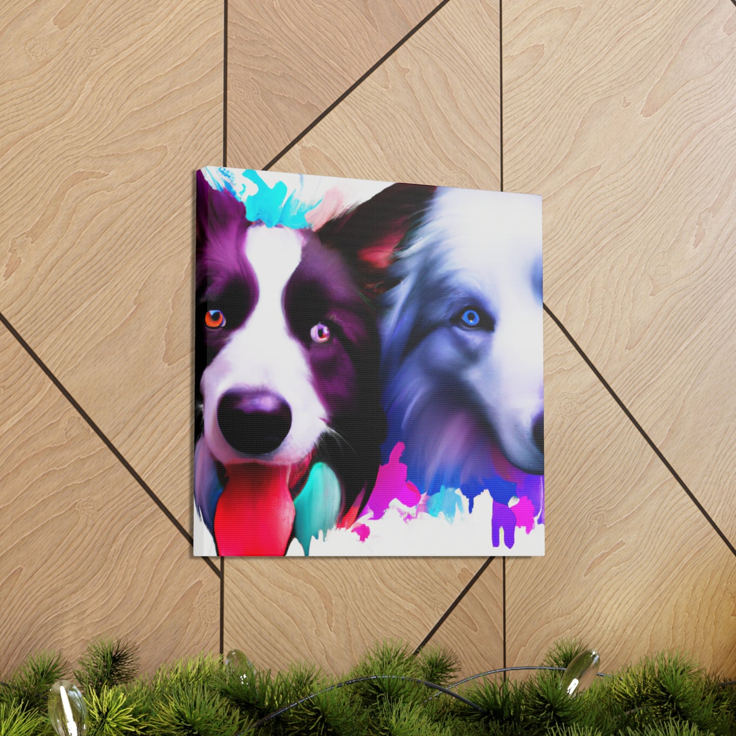 Border Collie Portrait - Canvas