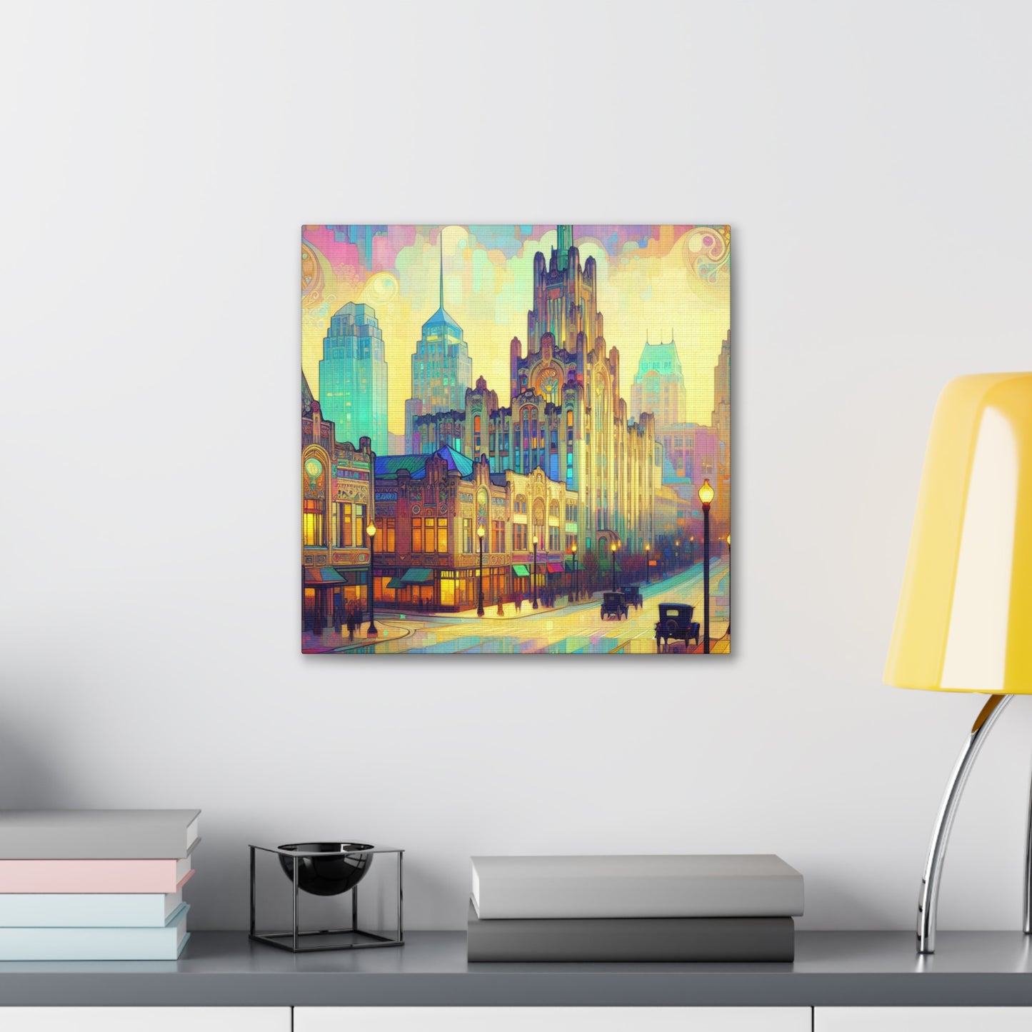 "Southern Serenade: Raleigh's Elegance" - Canvas