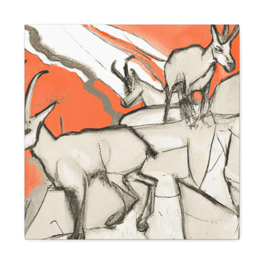 "Chamois amongst Nature" - Canvas