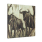 Wildebeest in Majesty - Canvas