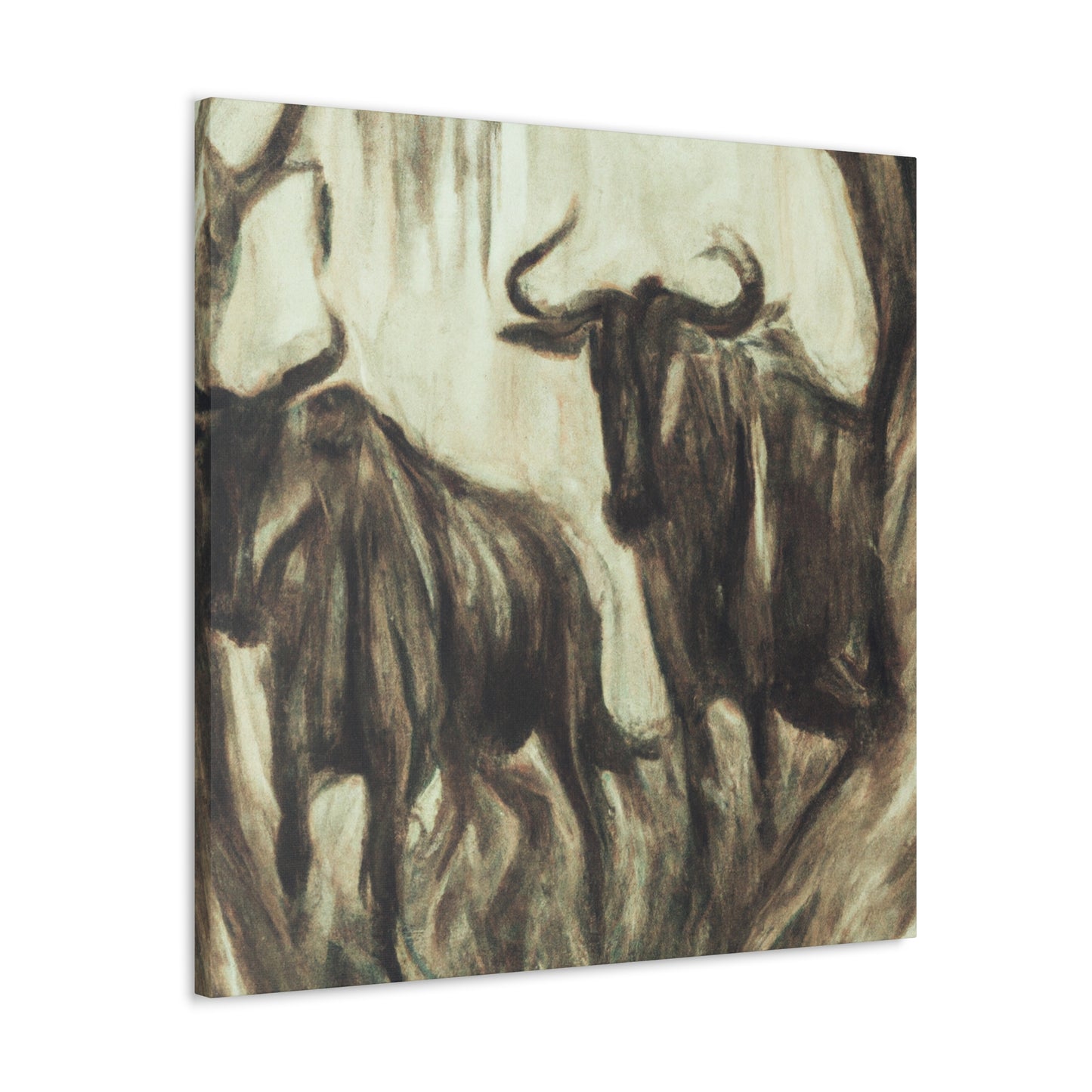 Wildebeest in Majesty - Canvas