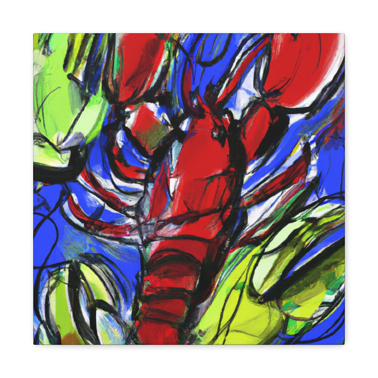 "Lobster's Silent Symphony" - Canvas