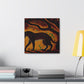 "Leopard in the Moonlight" - Canvas