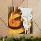 "Cow Skull Impressionism" - Canvas