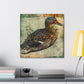 "Mallard Duck In Bloom" - Canvas