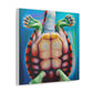 Turtle in the Water - Canvas