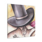 "Cowboy Hat Exuberance" - Canvas