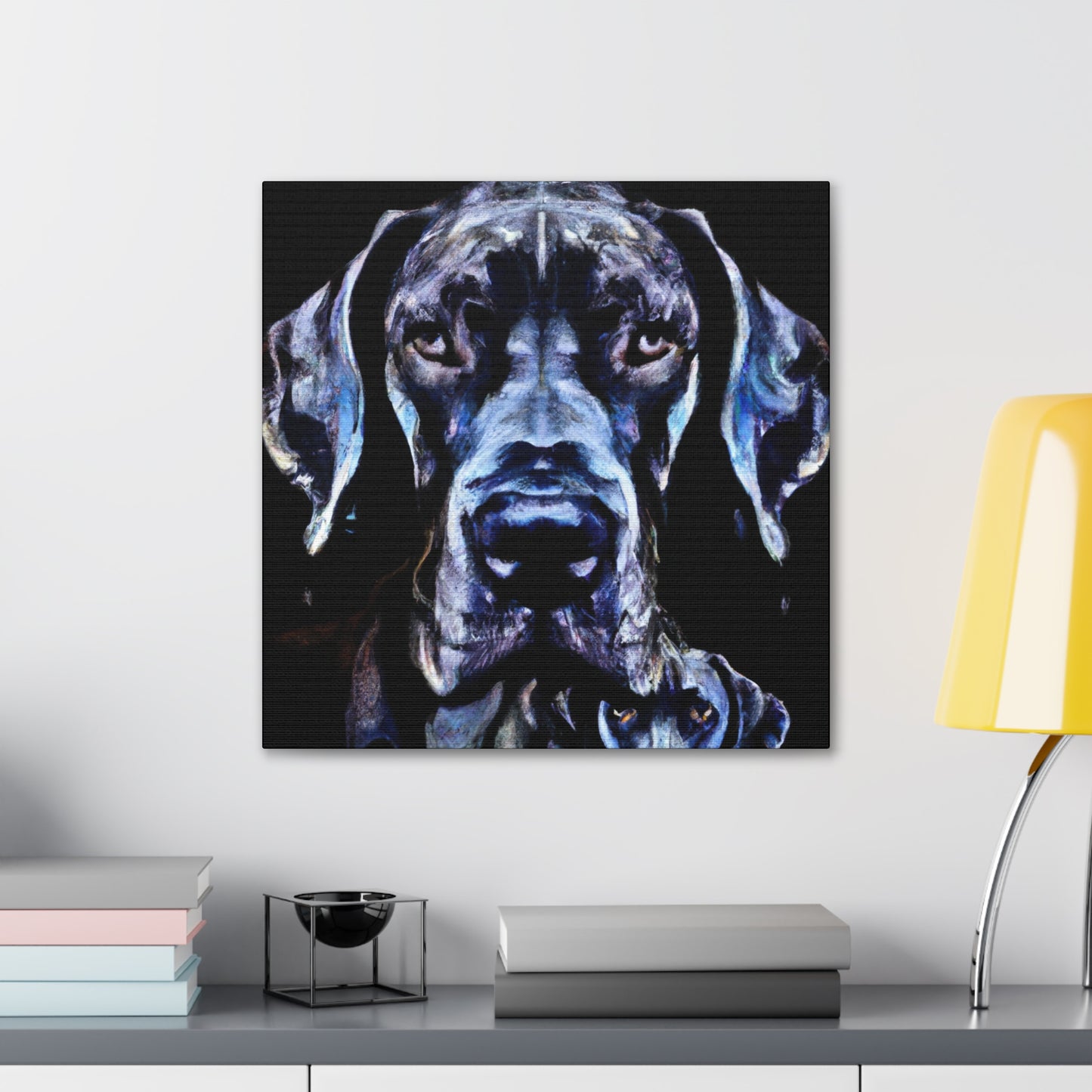 Great Dane in Deco. - Canvas