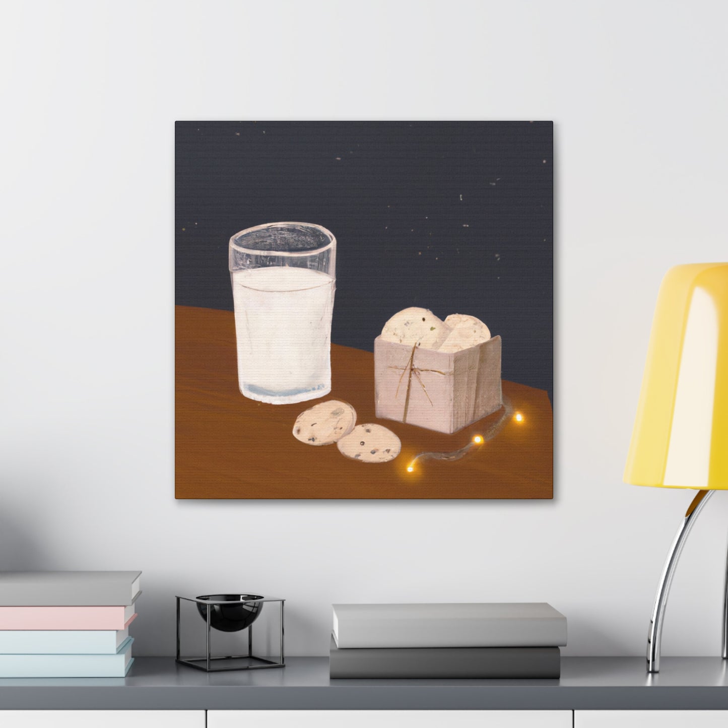 "Milk and Cookie Delight" - Canvas