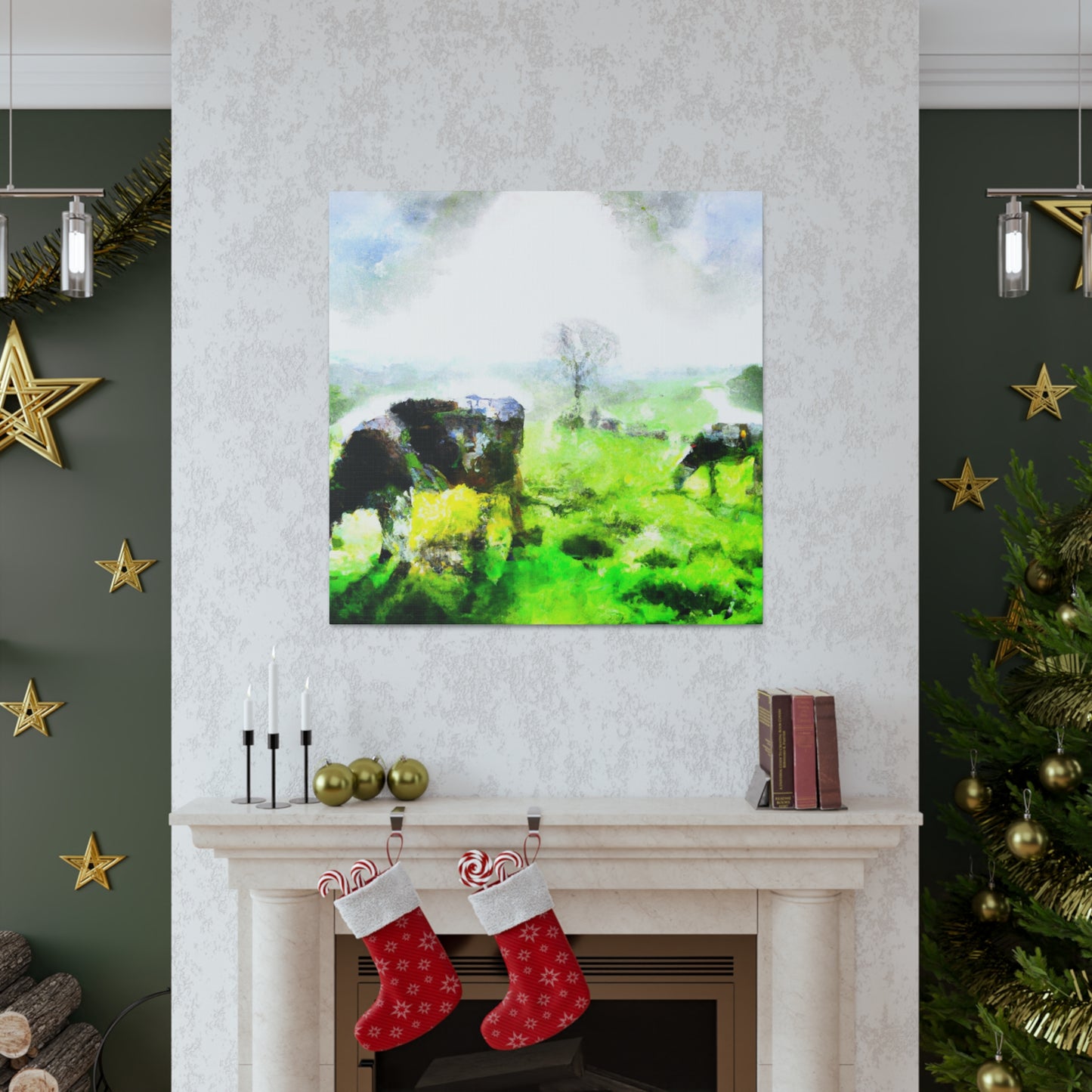 Milky White Mooing - Canvas